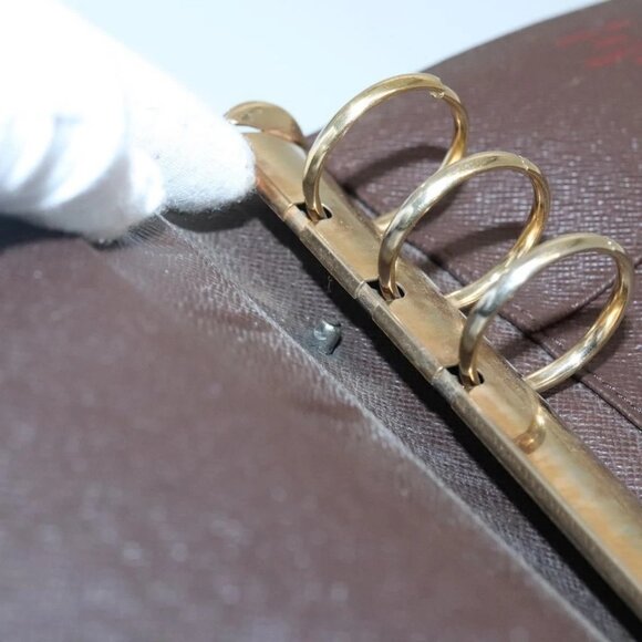 LOUIS VUITTON Damier Ebene Agenda MM Day Planner Cover R20240 LV Auth 130872 - Picture 10 of 16